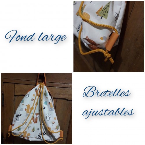sac à dos enfant personnalisé (naissance, nounou, crèche, maternelle)