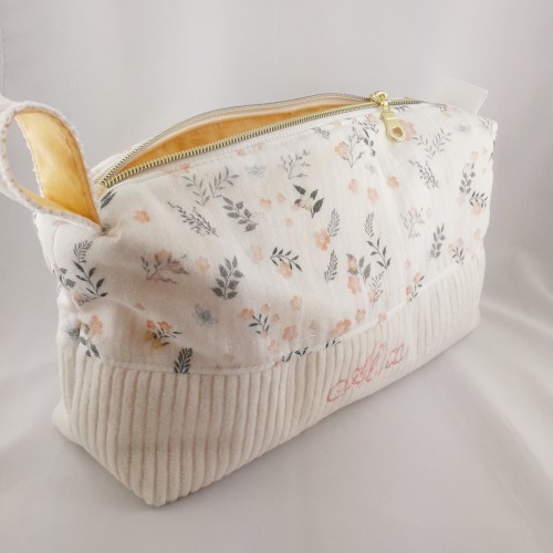 Trousse de toilette Astrid version Cocooning! à personnaliser