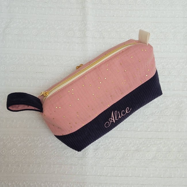Trousse de toilette Astrid version Cocooning! à personnaliser