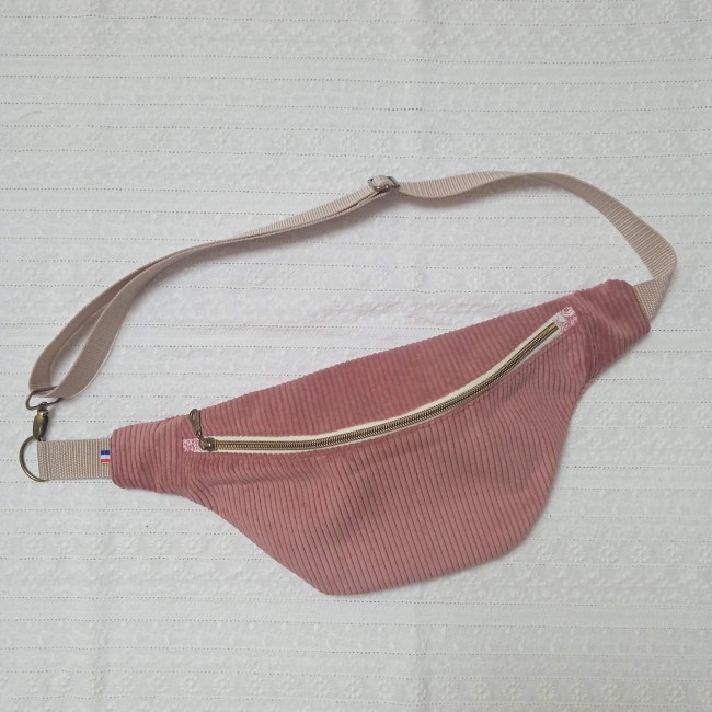 sac banane bandoulière XL, fait main, surmesure, velours côtelé au choix