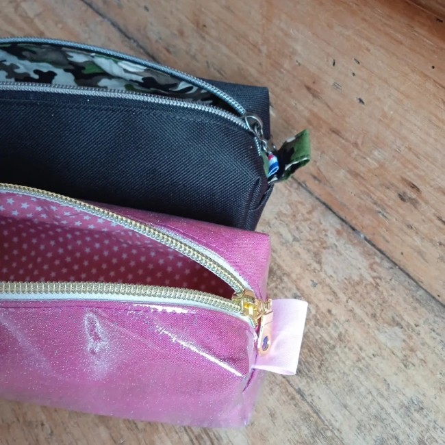 trousse à crayons en toile outdoor ou vinyl paillette (couleur au choix!) | Atelier Jules & Alice