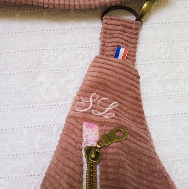 sac banane bandoulière XL, fait main, surmesure, velours côtelé au choix