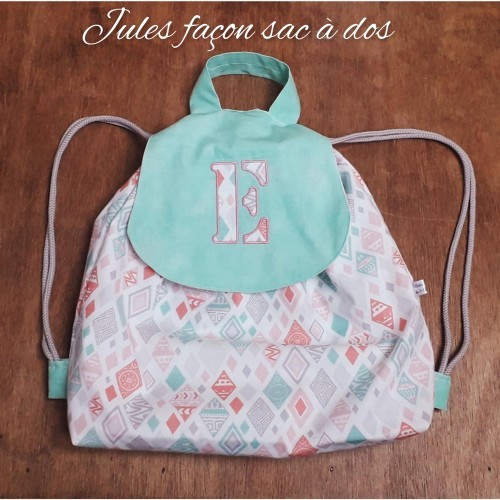sac à dos enfant personnalisé (naissance, nounou, crèche, maternelle)