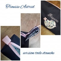trousse de toilette astrid, en toile outdoor, personnalisée avec broderie, nombreux LIberty!