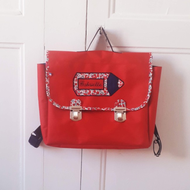 Cartable CP avec biais LIBERTY | Atelier Jules & Alice