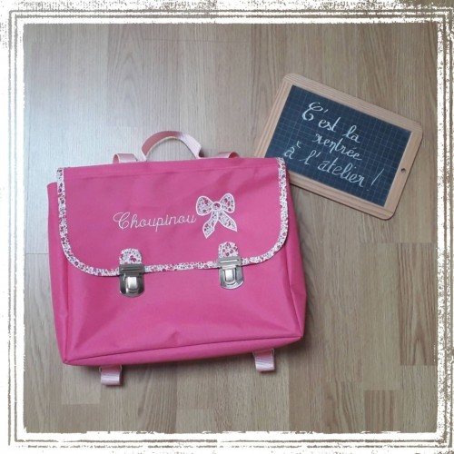 cartable maternelle, CP, CE personnalisé et brodé