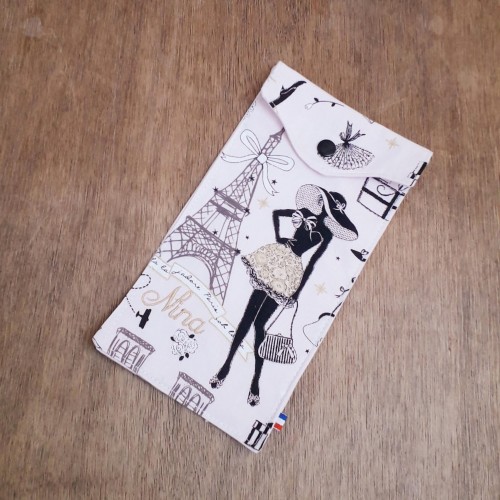 étui à brosse à dent liberty! doublure étanche, tissu au choix, personnalisable avec broderie du prénom