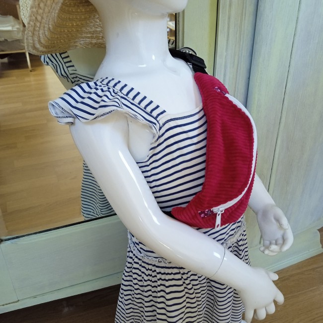 sac banane bandoulière adulte ou enfant, fait main, personnalisable, couleur au choix, velours ou toile canvas