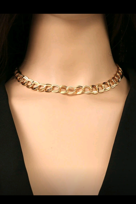 Collier maille femme en acier inoxydable