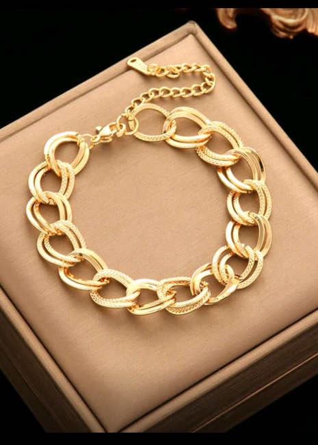 Bracelet maille en acier inoxydable pour femme