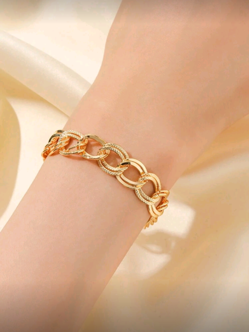 Bracelet maille en acier inoxydable
