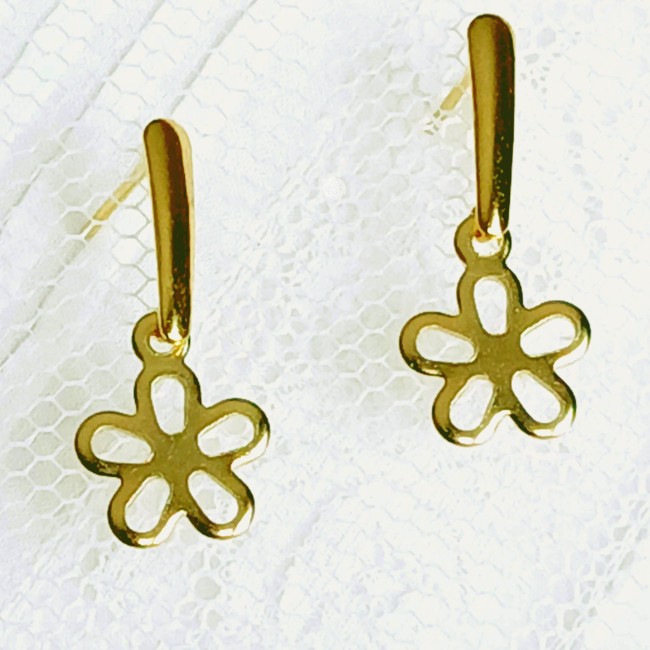 20260106_111702a Jolie paire de boucles d'oreille en acier inoxydable doré