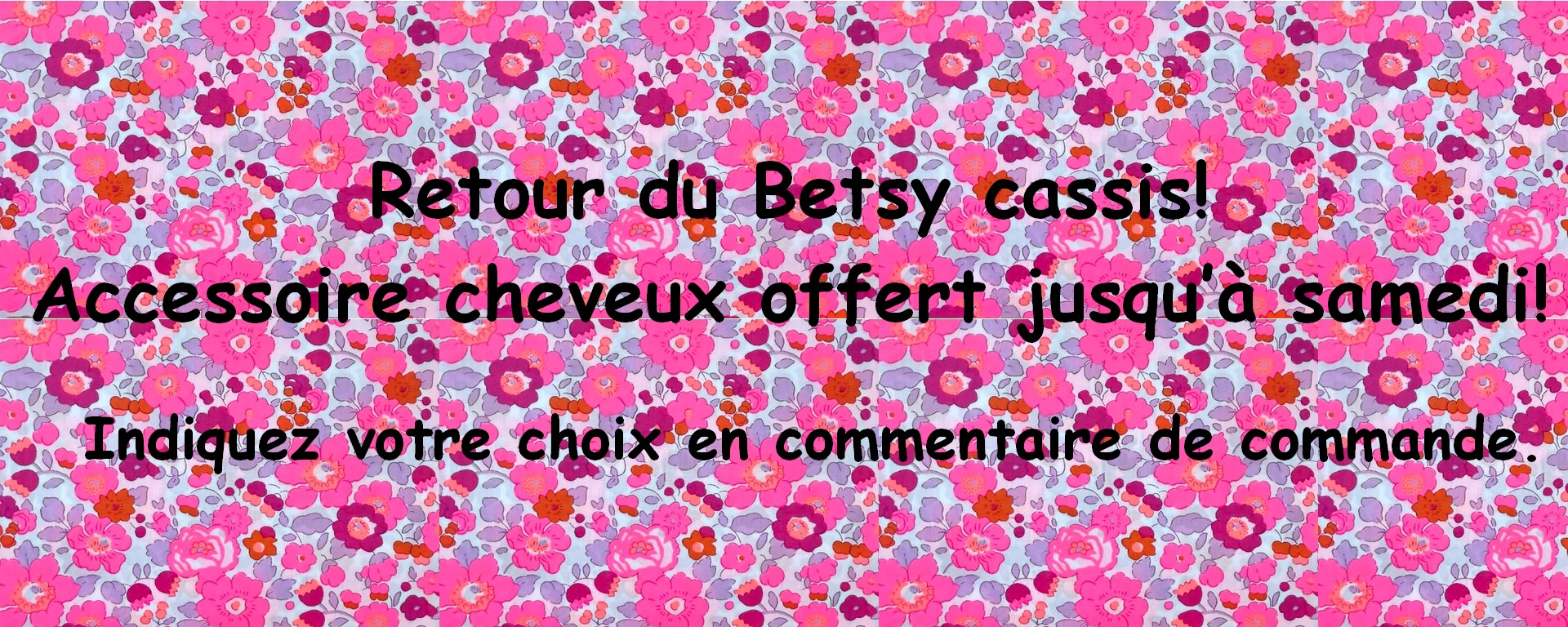 retour du Betsy cassis dans la tissu-thèque|4pommes