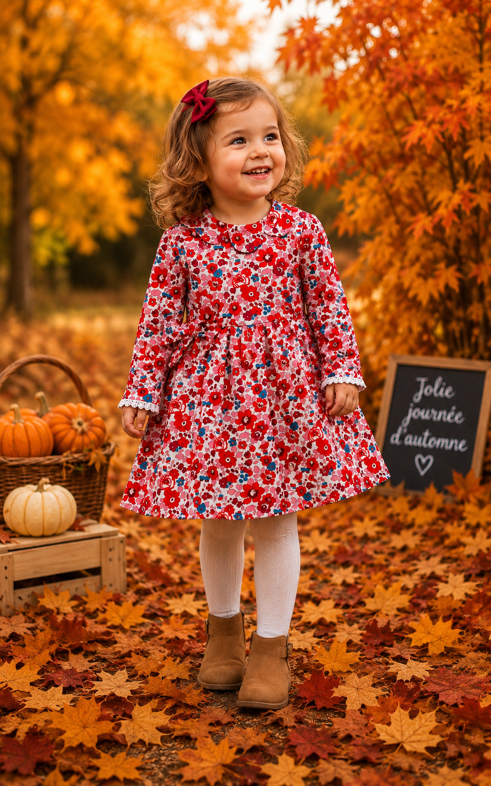 robe Liberty Betsy cerise | 4pommes