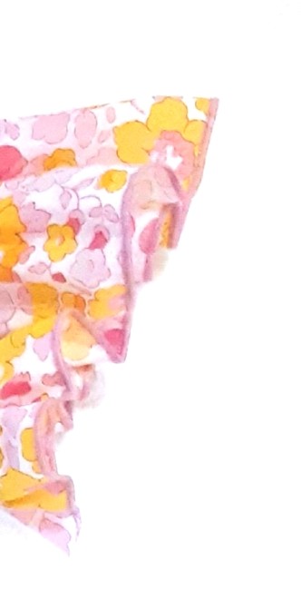 vue volant Liberty Betsy lemon strawberry lisré rose|4pommes