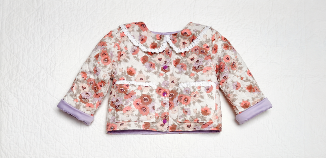 veste matelassée Liberty Madeleine fluo|4pommes