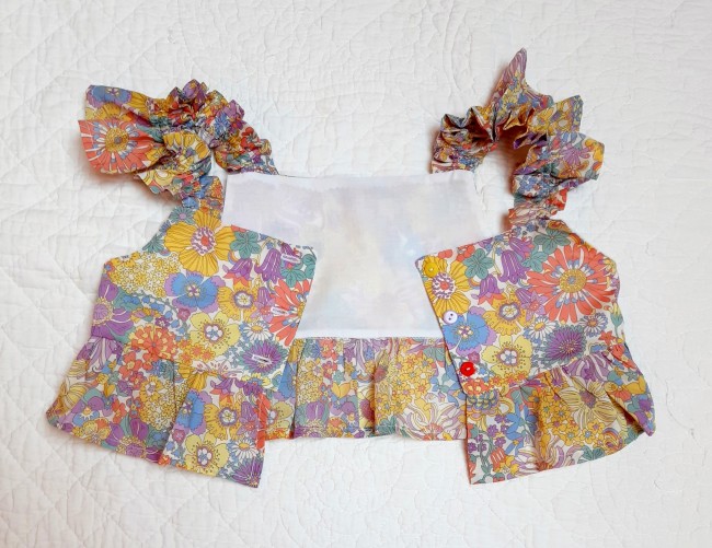 vue doublure top carmen rainbow garden | 4pommes