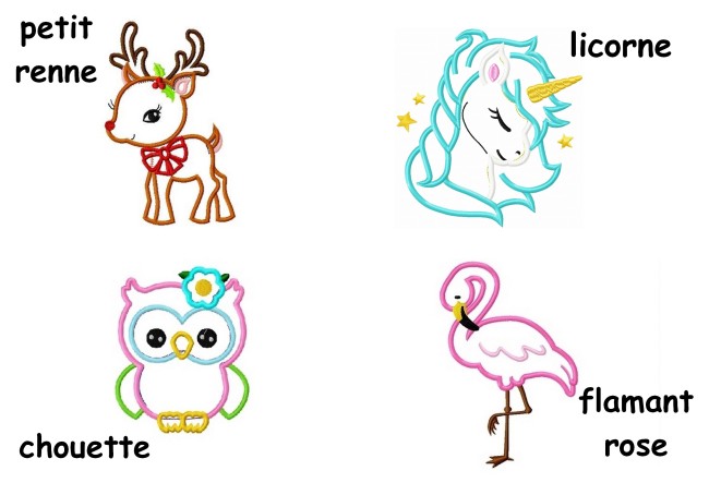 petits animaux en appliqué Liberty|4pommes