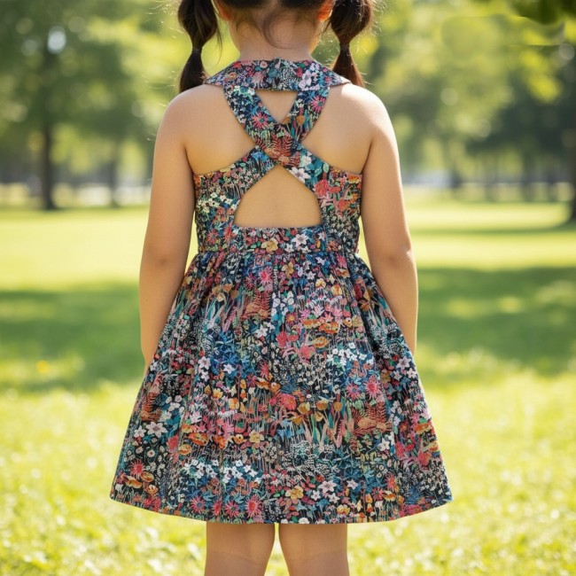 robe Rosalie liberty faria flowers vue portée|4pommes
