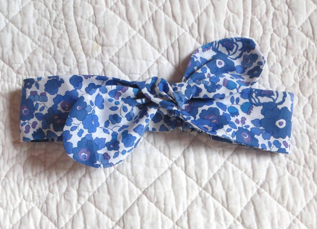 Bandeau Liberty Betsy lavande pour look assorti mère-fille