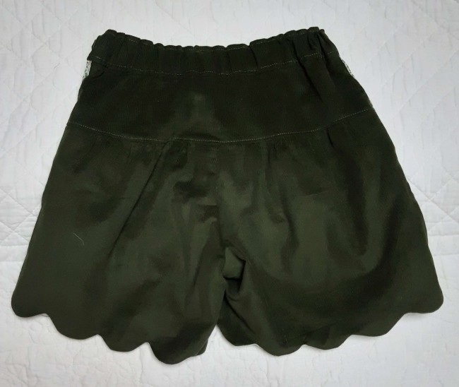 vue dos short velours vert Liberty Imran|4pommes