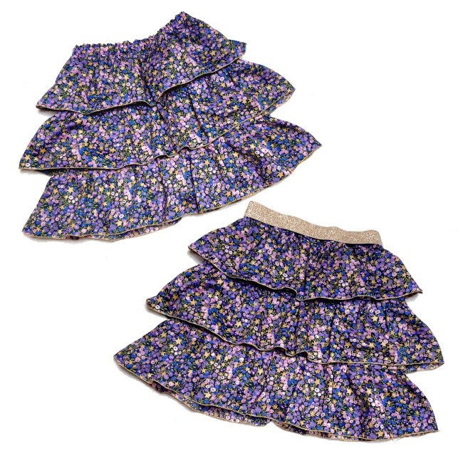 jupes 3 volants W stars myrtille