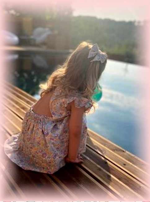 robe Amélie portée Liberty Betsy summer|4pommes