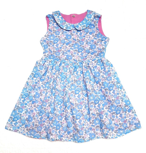 reversible Betsy layette double gaze scintillante fuchsia coté Betsy