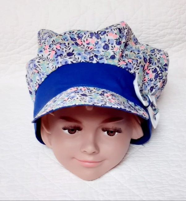 vue sur mannequin casquette gavroche Wiltshire aurore fluo | 4pommes