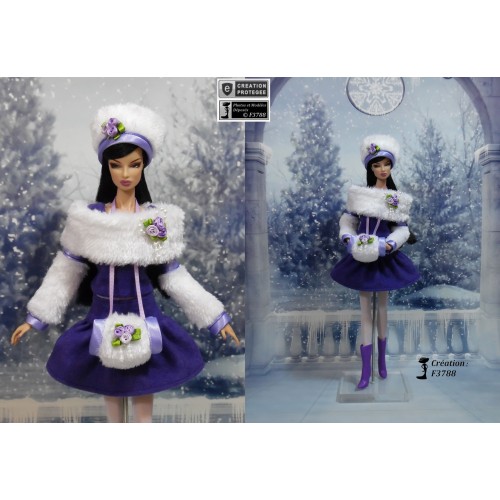 18 Vêtements Et Accessoires Pour Poupée Barbie 11,5" - Inclut Vestes, Robes, Chaussures, Sac, Collier