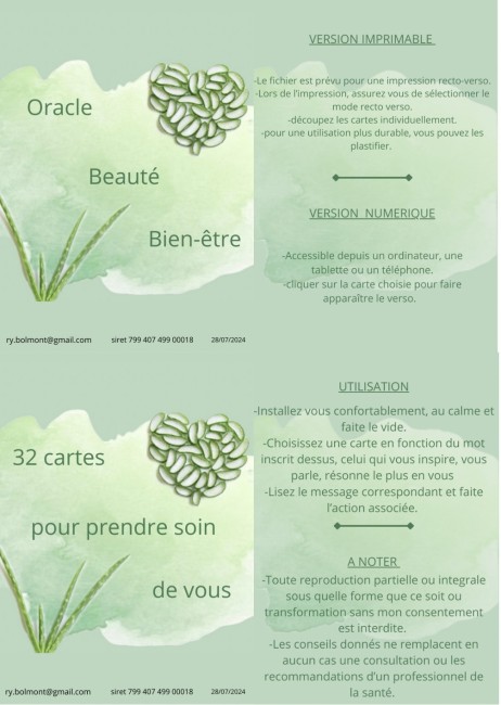 Carte de garde Oracle numérique 2