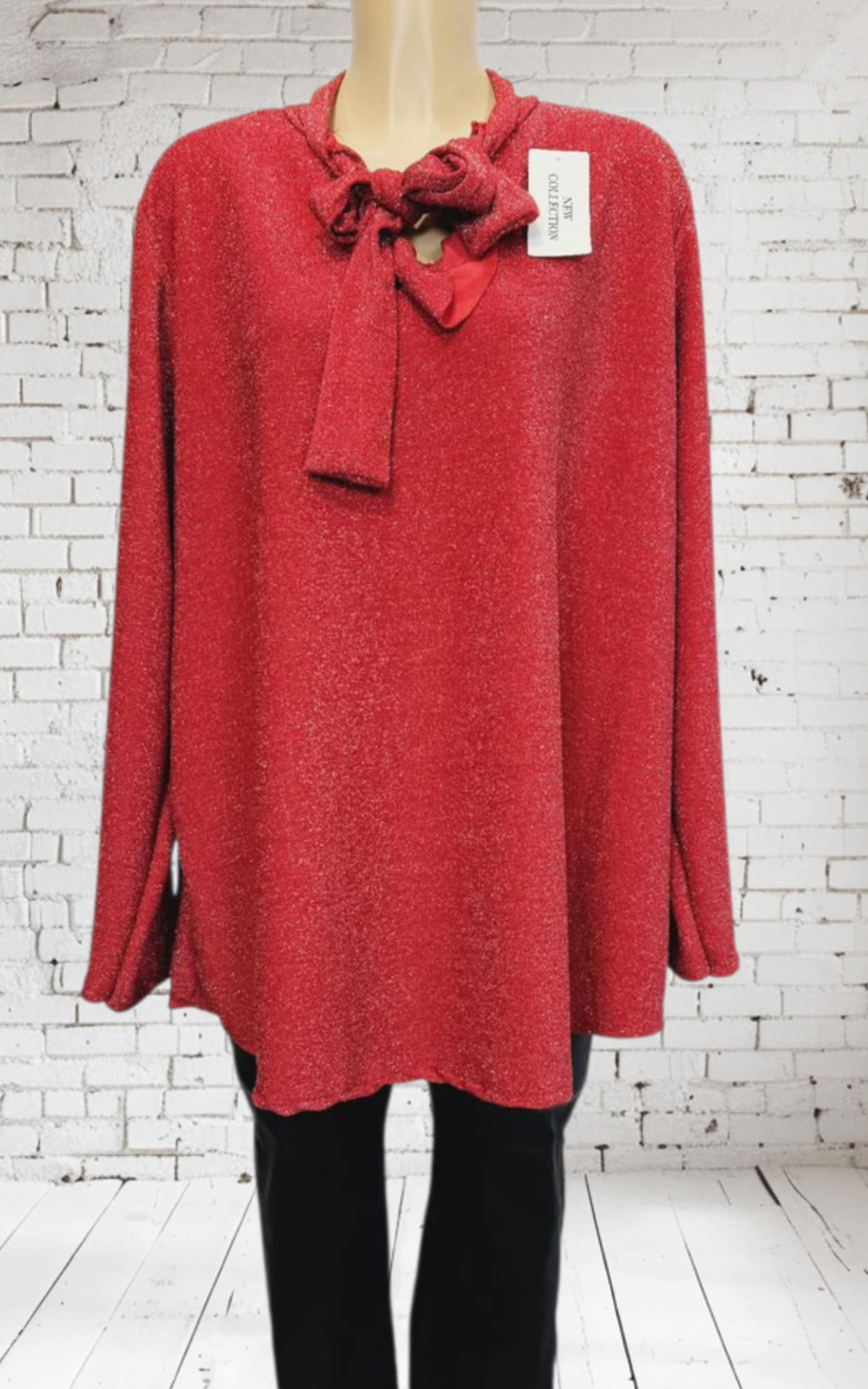 Blouse brillante unie