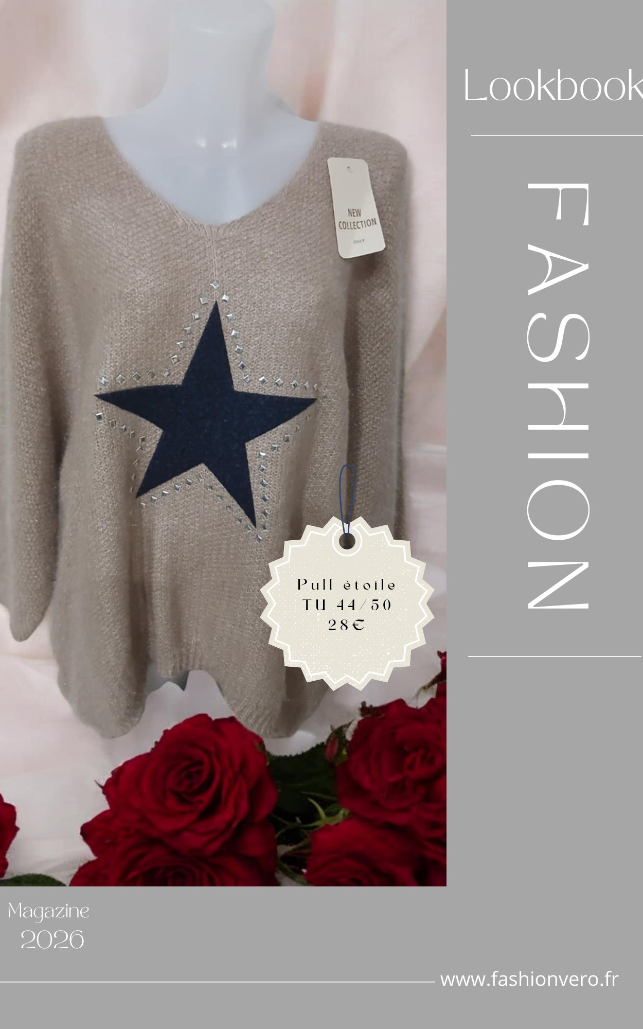 Pull tout doux motif étoile