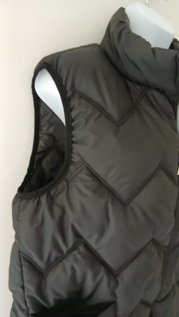 Veste matelassé sans manche noir