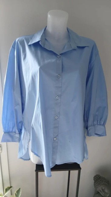 Chemise unie manches 3/4