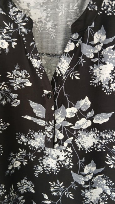 Blouse imprimé fleurs automnale