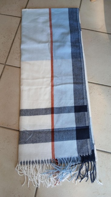 Echarpe chaude Bleu, Blanc & Rouge
