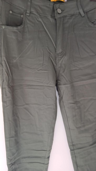 Pantalon GT taille bouton zip STRAIGHT - Uni