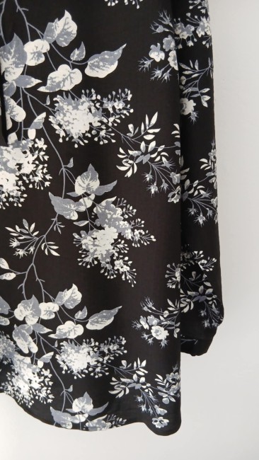 Blouse imprimé fleurs automnale