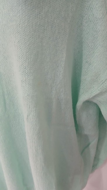 Pull léger uni oversize vert d'eau