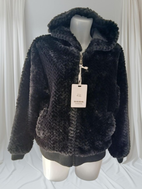 Blouson moumoute noir