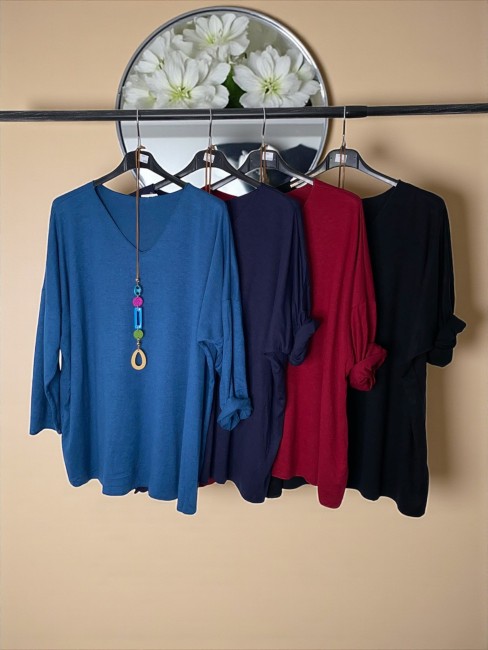 Pull léger manches longues