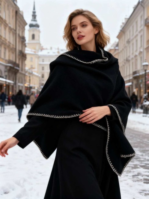 Echarpe uni douce chaude 