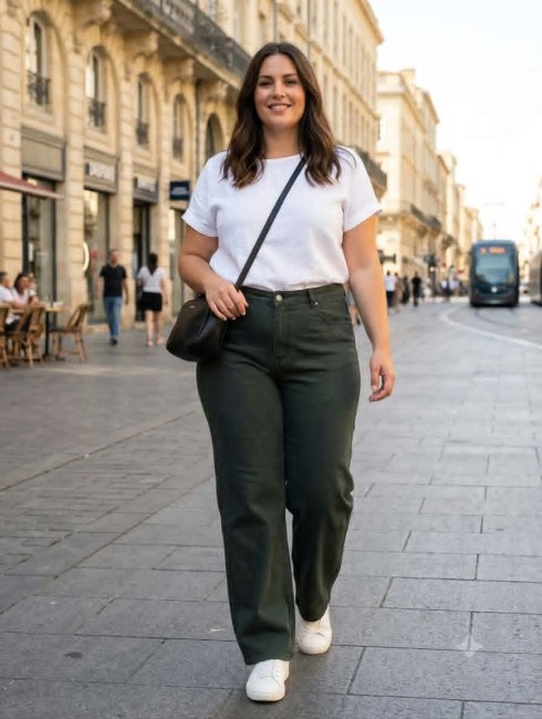 Jean Couleur coupe Wide Leg