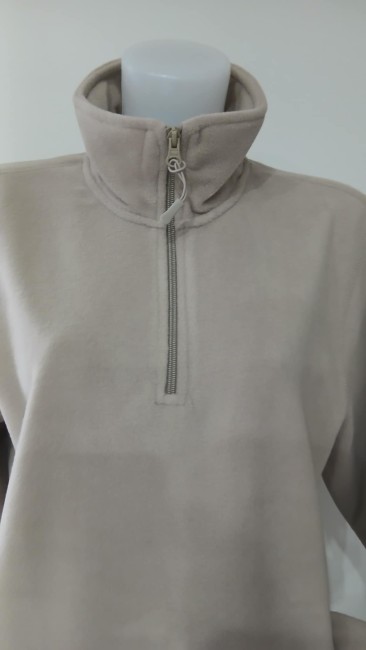 Pull polaire zippée