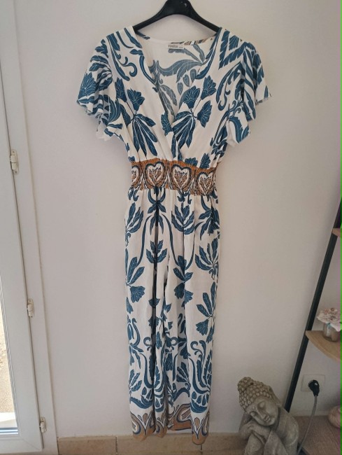Combinaison pantalon cache-coeur