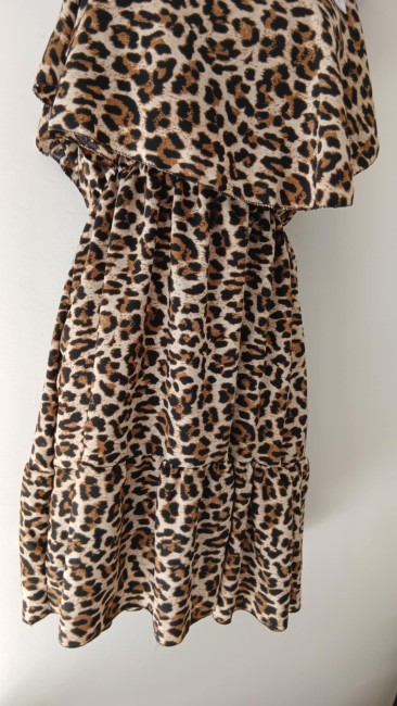 Robe bretelle léopard