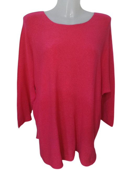 Pull maille stretch col évasé