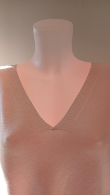 Pull décontracté sans manche rose