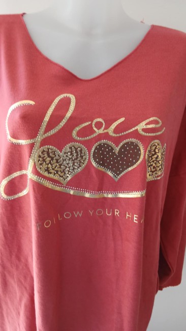 Pull léger coeur Love